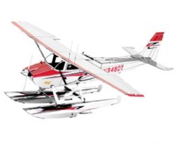 METAL EARTH - ARGENT HYDRAVION CESSNA 182 EA